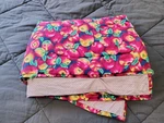 Quilt Handmade Handcrafted Children's Twin Red Apple Print. Fixed Price $35.00.