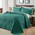 Teal Vintage Persian King Bedspread Set, Oversized 3-PIECE Microfiber Quilt. Fixed Price $104.99.