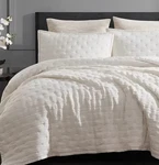 5 Pc Donna Karan Queen Quilt & Shams Set Meditate Ivory 2 Std Euro. Fixed Price $499.99.