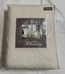 & Mary / Williamsburg Matelass Twin Bedspread Bone Nwt 100% Cotton. Fixed Price $120.00.