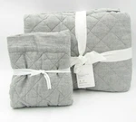 Pottery Barn Belgian Flax Linen Diamond Twin Quilt W/sham Stnd Flagstone #5003A. Fixed Price $194.50.