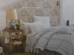 2 Pc Simply Shabby Chic Embroidered Twin Duvet Cover & Sham Set Nip. Fixed Price $80.75.