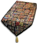 Dada Bedding Ethnic Ornament Geometric Shapes Black Tapestry Dining Table Runner. Fixed Price $44.00.