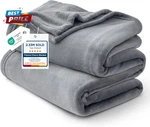 Gentlesoft Fleece Bed Blankets Queen Size Grey - Warm Winter Light. Fixed Price $38.81.