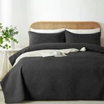 Wuruibo King/cal Quilt Set Black,ultrasonic Embossed Bedspread, Lightwei.... Fixed Price $36.77.