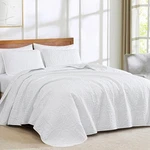 3 Piece 118 By 106" Austin Oversized Bedspread Coverlet Set, King, White. Fixed Price $81.99.