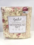 Greenland Home Fashions Antique-like Rose Traditional Queen Bedspread Ecru. Fixed Price $144.99.
