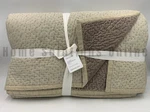 Pottery Barn Cross Stitch Velvet Reversible Quilt Light Mocha King Cal #U2024. Fixed Price $307.99.