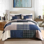 Abreeze Quilt Men Black Comforter Set Queen, Grey/blue. Fixed Price $156.99.