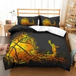 3D Basketball Player Black Golden Quilt Cover Bedding Sets Pillowcases 64. Fixed Price $72.45.