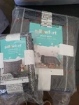 Pillowfort Plaid Gray Quilt And Sham Twin. Fixed Price $39.99.