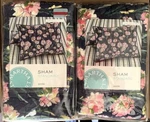 Set Of 2 Nos Vintage Martha Stewart Blue/pink Carnation Field Floral Pillow Sham. Fixed Price $21.20.