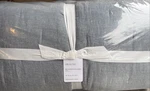 Pottery Barn Belgian Flax Linen Tufted Quilt King/cal - Chambray Blue New. Fixed Price $259.99.