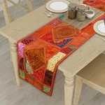India Cotton "20X60" Patchwork Bohemian Dining Table Runner Handmade Embroidered. Fixed Price $28.23.