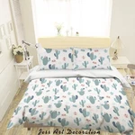 3D Pattern Cactus Bee Triangle Quilt Cover Set Duvet Bedding Pillowcases. Fixed Price $109.99.