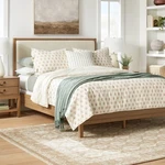 Full/queen Lofty Cotton Slub Woodblock Print Floral Quilt- Threshold/white-mauve. Fixed Price $109.99.