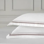 White Pillow Shams Covers Euro Size Set Of 2, 100% Cotton 400TC Sateen Weave .... Fixed Price $38.40.
