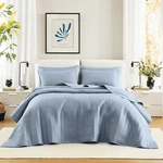 Comfort Spaces Blue Oversized King Set 120"X118" Bedspread Quilted Summer. Fixed Price $118.98.