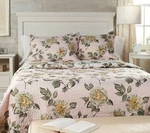 Queen Floral Quilt Set By Valerie 3-PIECE Parr Hill Pink H215092 New. Fixed Price $69.45.