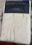 Ralph Lauren 624 Solid Sateen King Flat Sheet Hollywood Cream. Fixed Price $95.00.