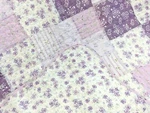 New! Cozy Real Patchwork Shabby Chic Purple Lilac Lavender Country Quilt Set. Fixed Price $156.32.