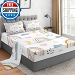 Wecozy Queen Size Pcs Bed Fitted Sheet Set 14 Deep Pocket Nursery Cute. Fixed Price $53.96.