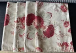 4 Waverly Norfolk Rose Fabric Placemats Reversible Stripes Floral Cottage Shabby. Fixed Price $50.00.