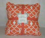 Classic Collections Orange Sherbet Accent / Toss Pillow Set - 20" X New. Fixed Price $35.99.