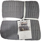 Levtex Home Mills Waffle Quilt Set Full/queen Charcoal Color. Fixed Price $129.99.