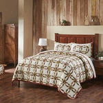 Vhc Custom Wedding Ring King Quilt Set W/shams Farmhouse Bedding. Fixed Price $229.95.