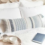 Blissblush Coastal Blue Decorative Lumbar 36 X 14 (pack Of 1),. Fixed Price $62.76.
