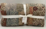 Pottery Barn Valentina Rosewood Patchwork Cotton Linen Quilt Full Queen #U2043. Fixed Price $221.89.
