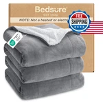 Bedsure Gentlesoft Sherpa Fleece King Blanket, Thick, Warm, Reversible. Fixed Price $70.37.