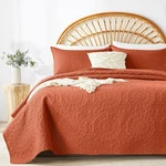 Wuruibo Burnt Orange Quilt Set Twin Size, Embossing Microfiber Bedspreads With. Fixed Price $36.60.