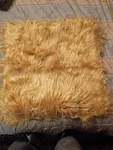 Ashler Faux Fur Throw Pillow 19X19 Gold Color 2 Pieces. Fixed Price $5.50.