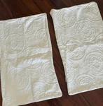 Hiend Pillow Shams (2) White Matelasse King 21 X 33 Crisp And Clean. Fixed Price $24.00.