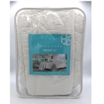 Trina Turk Twin Quilt Set Sham White Cotton Coastal Tropical Palm Desert New. Fixed Price $38.40.