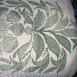 John Robshaw Queen Quilt Asma Green Cotton Botanical. Fixed Price $259.99.