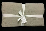 Pottery Barn Pb Belgian Flax Linen Handcrafted Quilt Bed Blanket F/q Eucalyptus. Fixed Price $223.99.