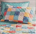 The Pioneer Woman Quilt Shams Set Standard Size Floral Patch (20 X26 ) Nwt. Fixed Price $25.19.
