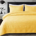 Soft King Size Set For All Seasons, 3-PIECE Ultrasonic Geometric Be. Fixed Price $54.99.