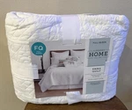 Jcpenney Home Emma Quilt Full/queen Size White Stitching New. Fixed Price $49.90.