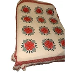 Vintage Lancaster Country Rose Applique Hand Sewn Quilt 90X70" Full Queen Red. Fixed Price $888.74.