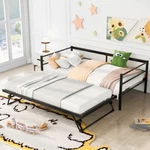 Daybed With Trundle Heavy Duty Metal Sofa For Bedroom Guest Living. Fixed Price $289.99.