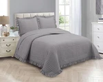 Mk Collection Embossed Modern Ultasonic Quilted Oversized Coverlet Bedspread Set. Fixed Price $48.99.