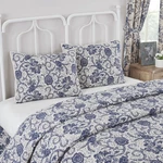 Standard Sham Dorset Navy Floral Farmhouse 21X27 Quilt Bedding Decor Vhc Brands. Fixed Price $23.95.