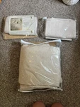 Linea Casa Fern King European Matelasse Coverlet And Shams Beige New!. Fixed Price $150.00.