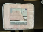 Cor Belle Quilt 2 Piece Ruffled Bedding Set, Twin, Pink Blush. Fixed Price $35.00.