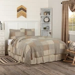 Vhc Sawyer Mill Charcoal King Quilt Set 95X105 & 2 Shams. Fixed Price $239.95.