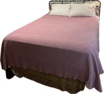 Columbine Cody Vintage Matelasse Coverlet Bedspread Lavender King 105 X96. Fixed Price $25.00.